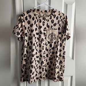 New Monogrammed (HBS) leopard top